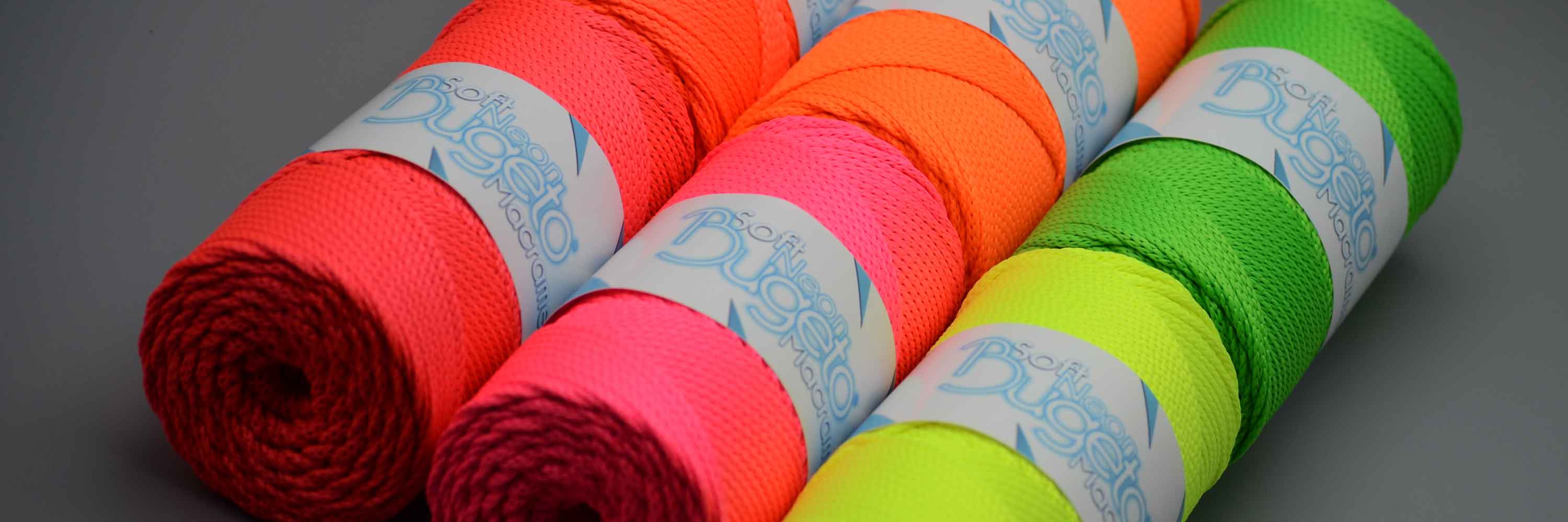 polyster yarns soft neon macrame yarn neon yarn neon colored yarns bugeto yarn